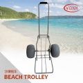 Y30001 Folding kayak canoe beach cart fishing cargo trolley with two balloon wheels